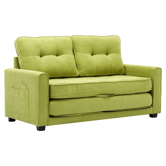LuminaPull Green Loveseat Sofa
