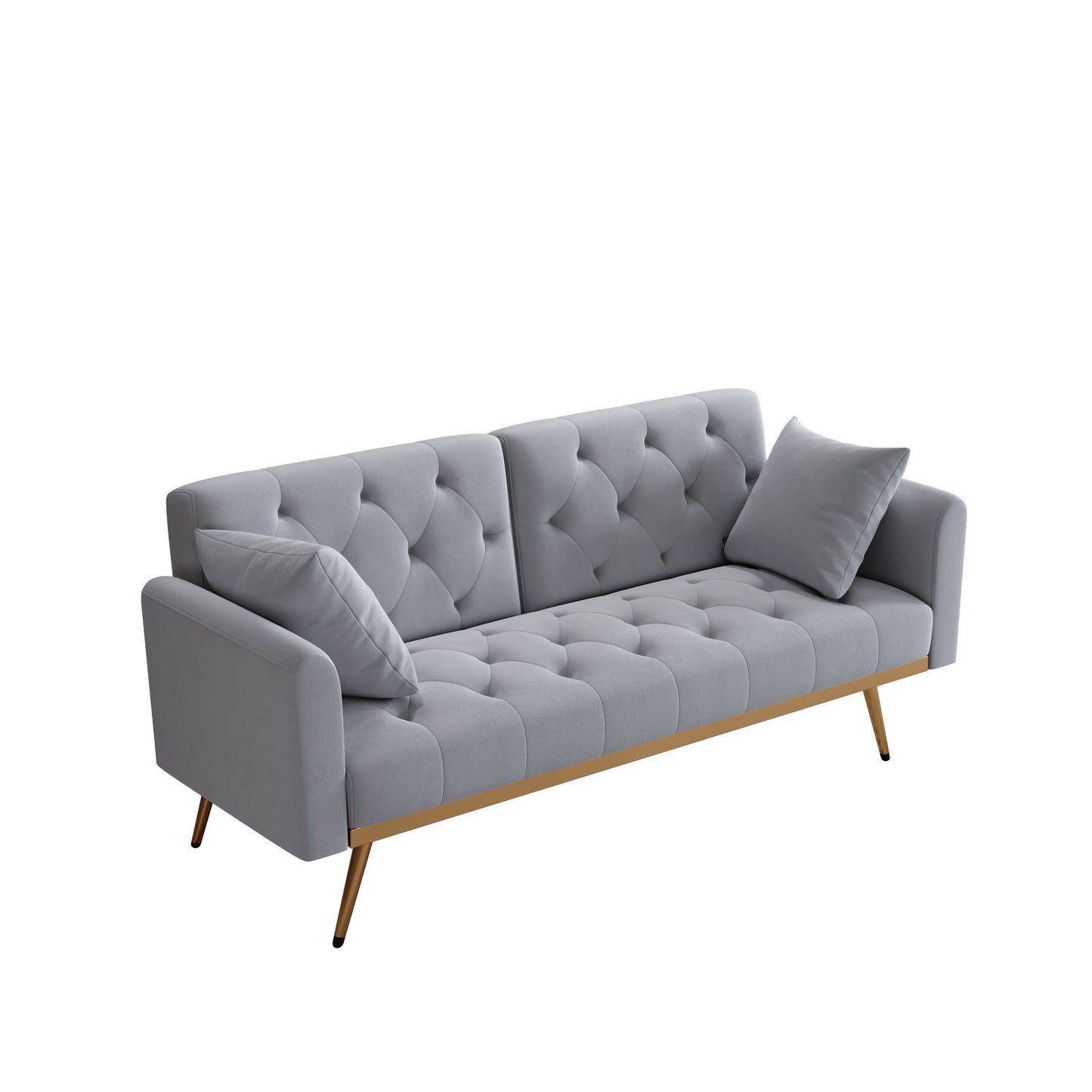 Nestoria Gray Velvet Lounge
