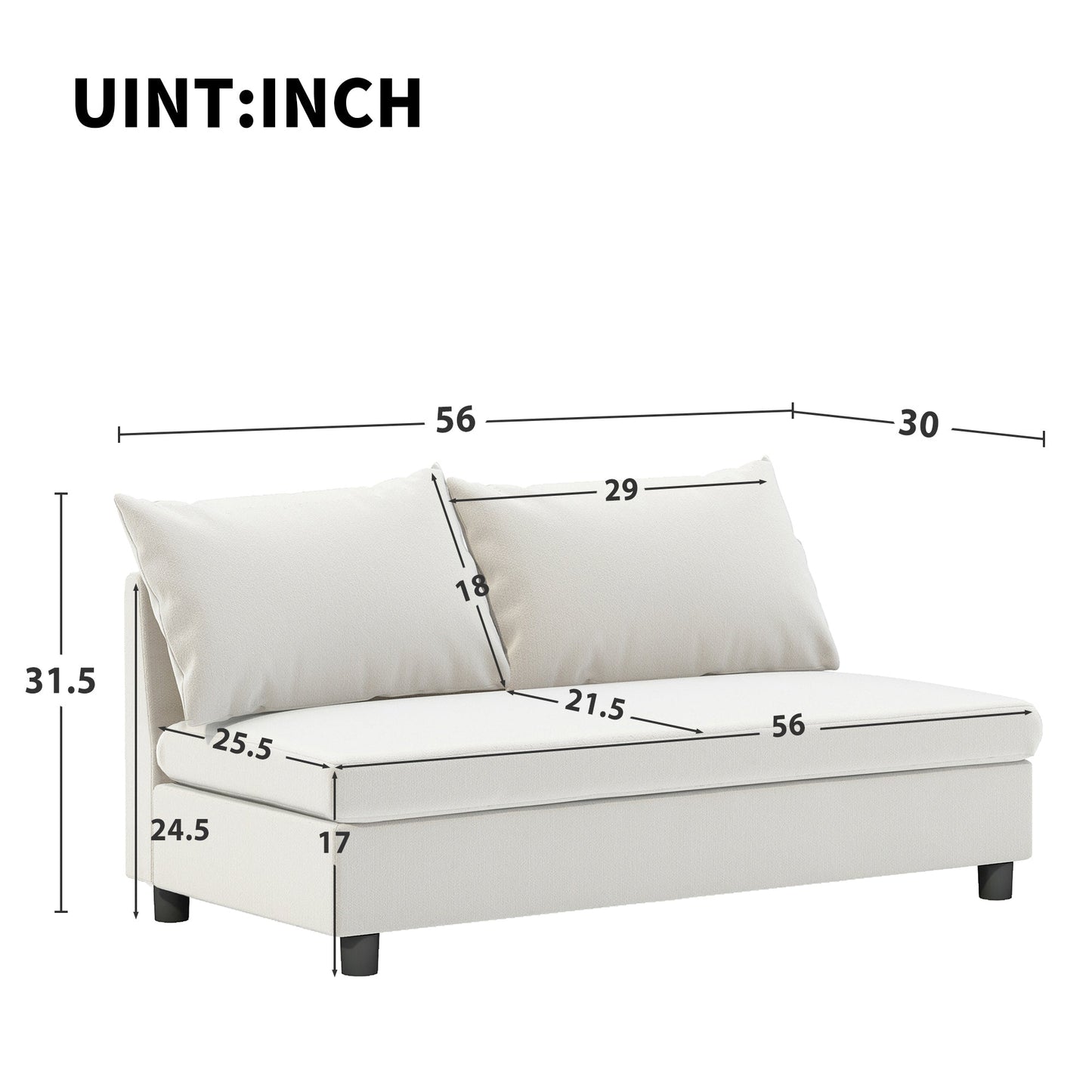 Liora Mod Chenille Module Seat