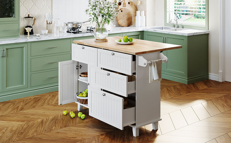 Farmhouse Kitchen Island Dining Set
