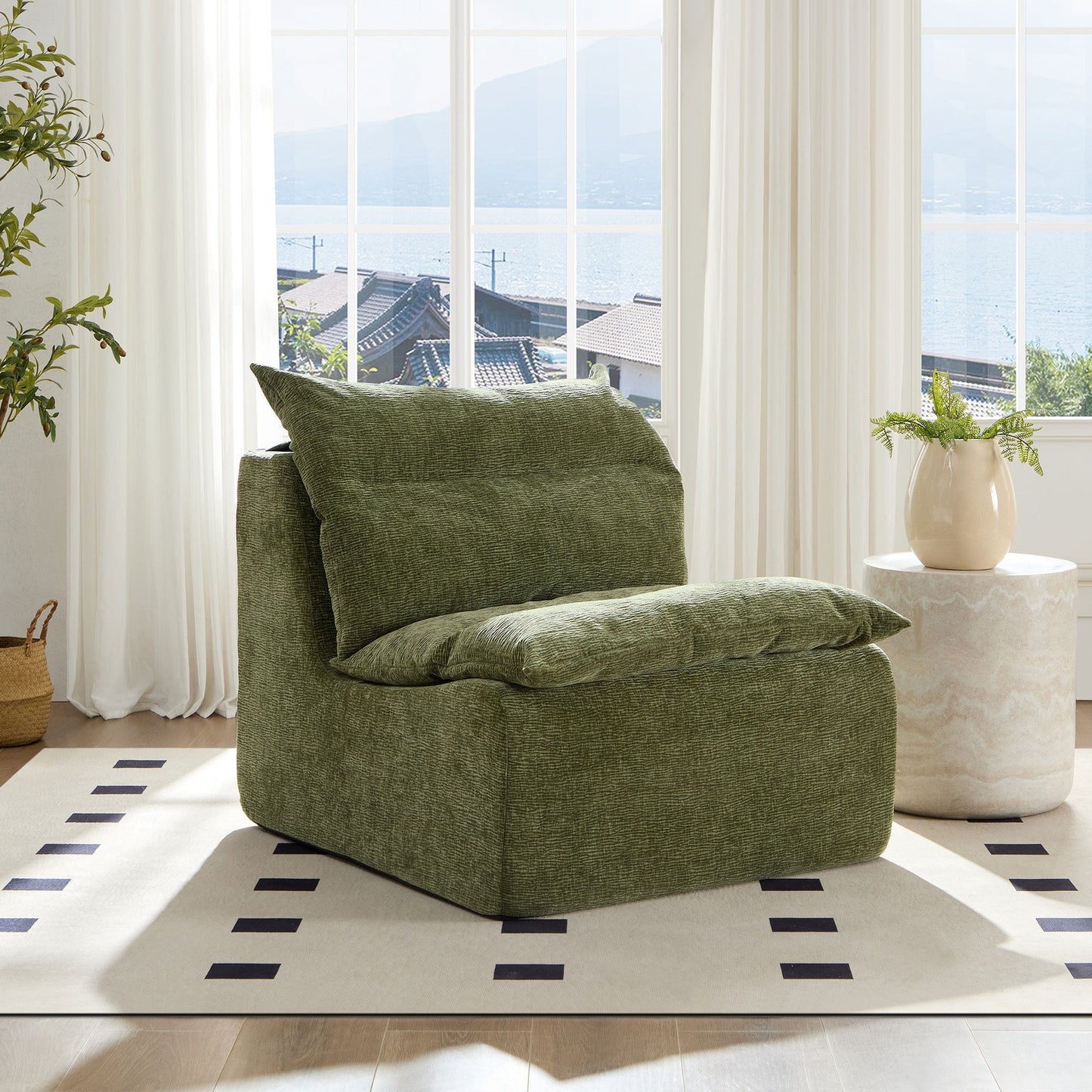 Minimalist Leisure Armless Lounger