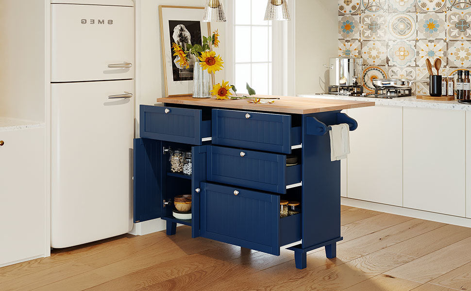 Farmhouse Kitchen Island Dining Set