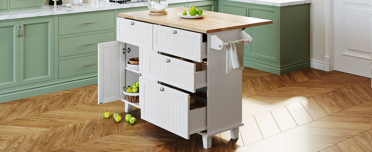 Farmhouse Kitchen Island Dining Set