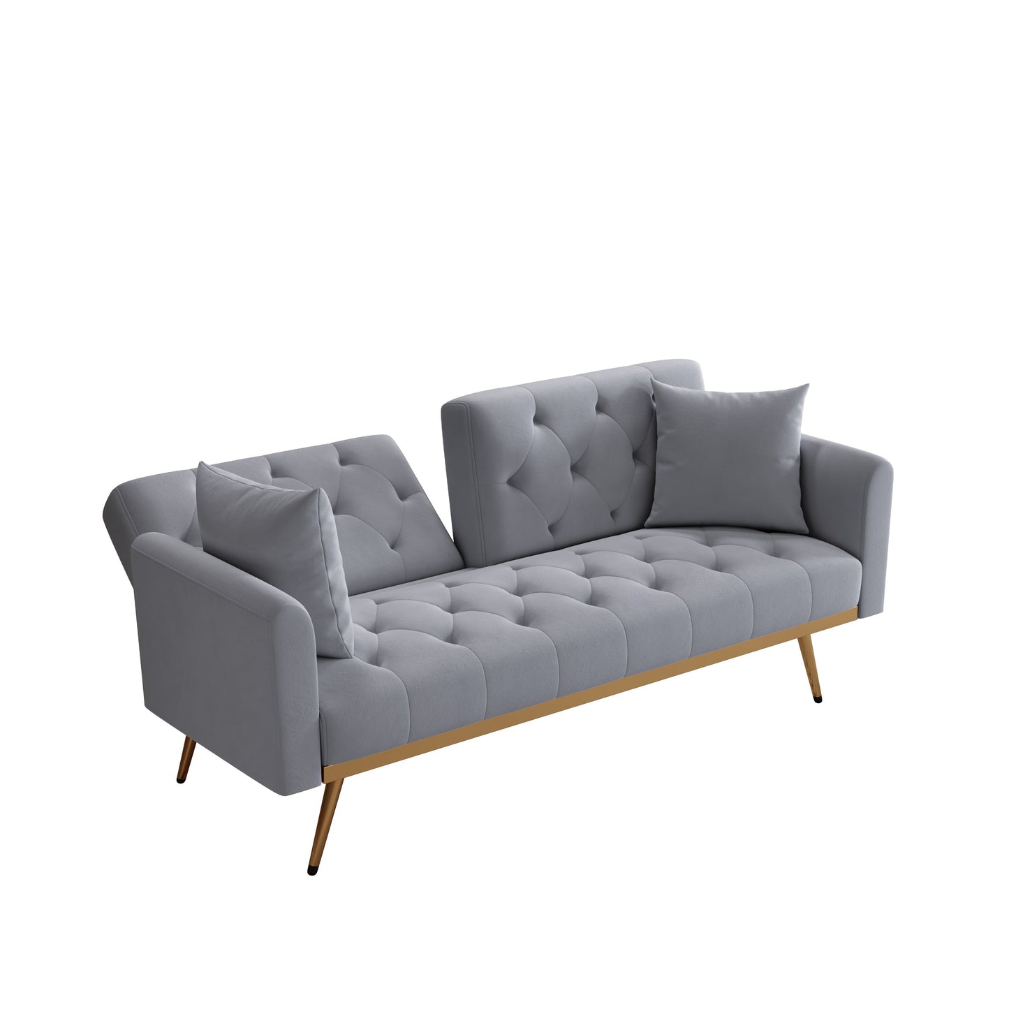 Nestoria Gray Velvet Lounge