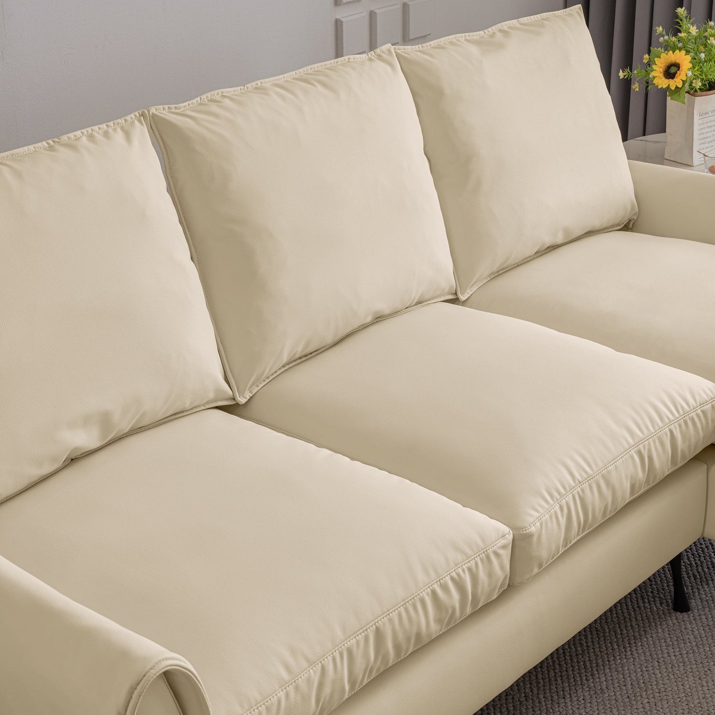Isolde Accent L-Shaped Modern Couch